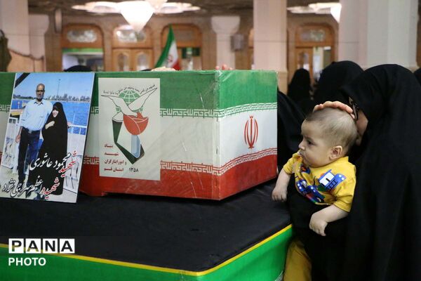 وداع با پیکر شهیده «سراجی نژاد» پس از 70 روز مفقودیت