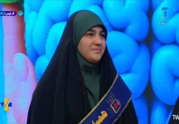 حضور دانش‌آموز خبرنگار پانا پاکدشت در برنامه زنده تلویزیونی «مثبت آموزش»