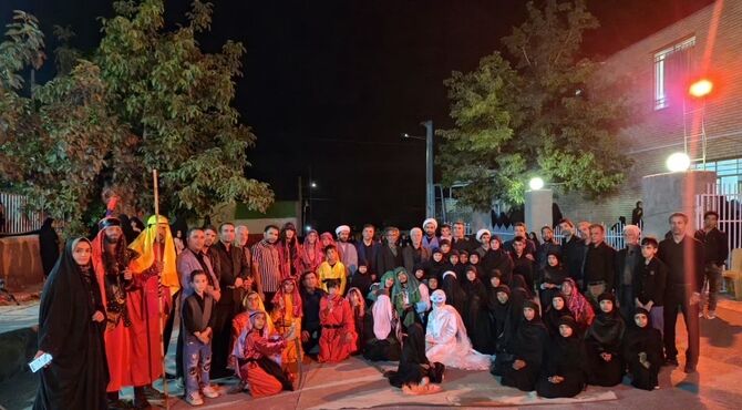 تعزیه‌خوانی و عزاداری اربعین حسینی در روستای نوزاد بخش میاندشت