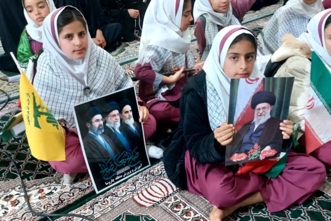گرامیداشت چهلمین روز شهادت قائد امت در قلعه رئیسی