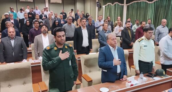 جلسه شورای اداری در شهرستان خلیل آباد
