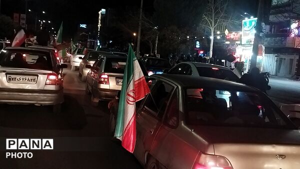 رژه ماشینی در بلوار فضل نیشابور 