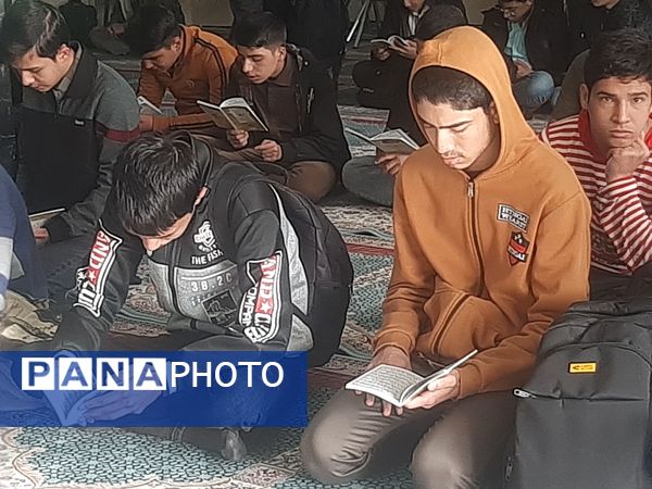 اولین مراسم زیارت عاشورای  دبیرستان شاهد ابوذر غفاری نیشابور به‌مناسبت شهادت شهید سید حسن نصرالله 