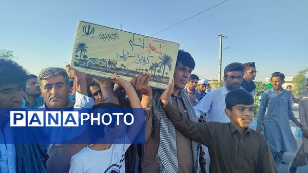 تشییع شهدای گمنام در بخش چاه‌دادخدا