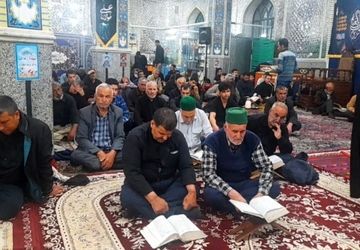 مراسم شب بیست و یکم قدر در مقبره متبرکه بی بی شطیطه نیشابور 