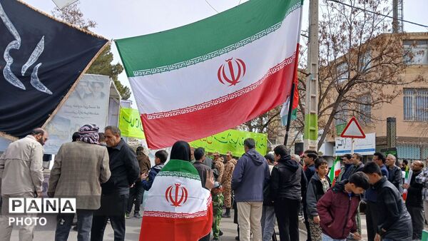 حضور باشکوه مردم مومن باخرز در راهپیمایی روز قدس