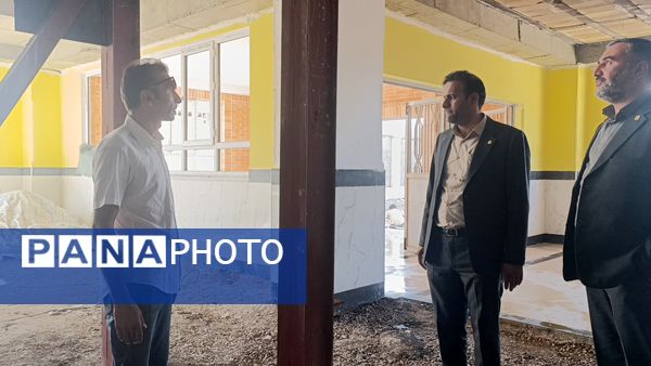 بازدید مدیرکل نوسازی، توسعه و تجهیز مدارس خراسان شمالی از پروژه مدرسه بصیرت آشخانه 