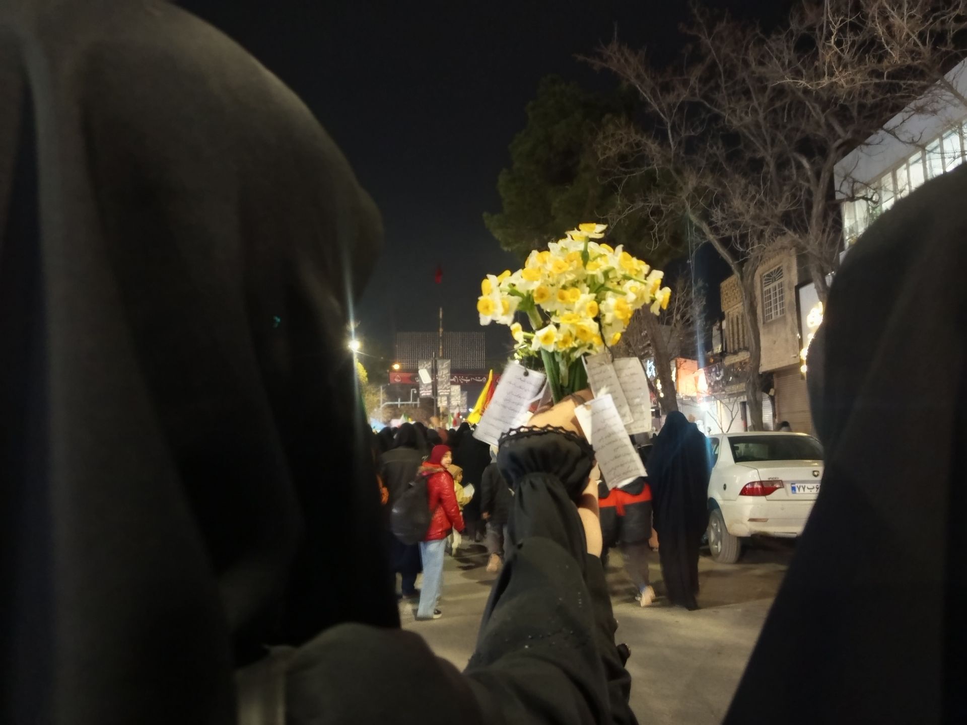 حرکت دسته عزاداری درسومین شب شهادت امام خامنه ای از پنجراه تا مسجد جامع