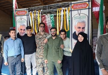 یادواره شهدای آموزشگاه شهید بهشتی در روستای شهرک سلگی منطقه خزل