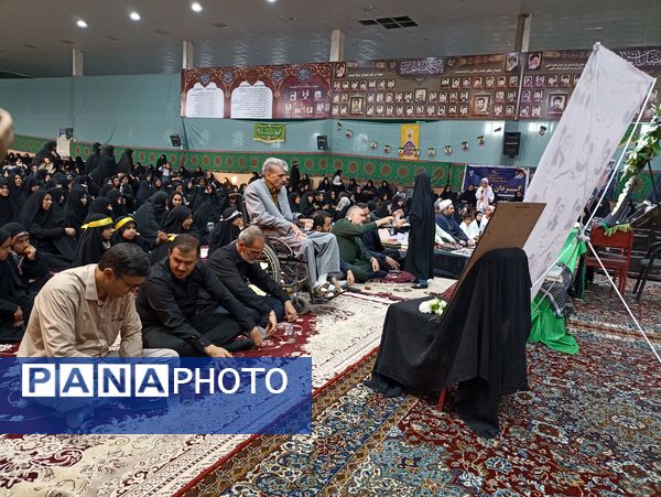 مراسم گرامیداشت یاد و خاطره شهدای خدمت به میزبانی بسیج جامعه زنان و سپاه پاسداران خلیل آباد