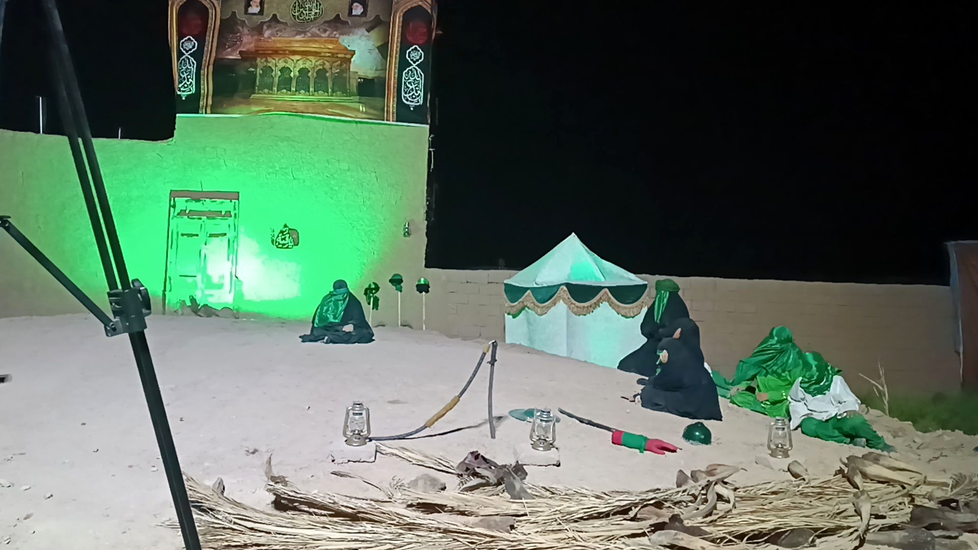 شام غریبان در  میدان منطقه سرولایت روستای سلطان آباد 