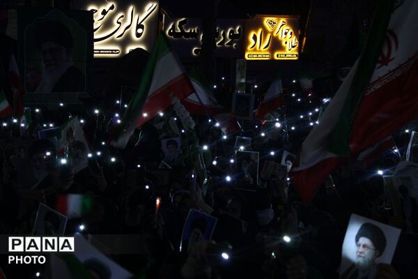 حضور گسترده و پرشور مردم انقلابی نیشابور در خونخواهی شهادت رهبر شهید