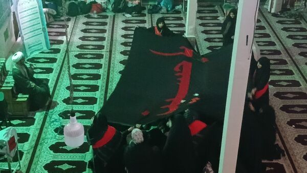  مراسم باشکوه اعتکاف دانش‌آموزی در مسجد قمربنی‌هاشم  محمدشهر کرج