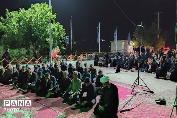 مراسم عزاداری ششمین شب از ماه محرم الحرام در حسینیه شهدای شهر بار