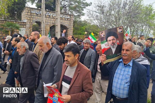 حماسه‌‌آفرینی باشتی‌ها در راهپیمایی روز قدس و تجدید بیعت با رهبری