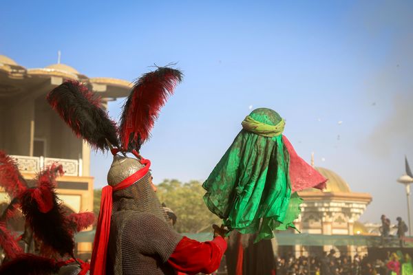 مراسم تعزیه‌خوانی در امامزاده شاه‌کرم اصفهان