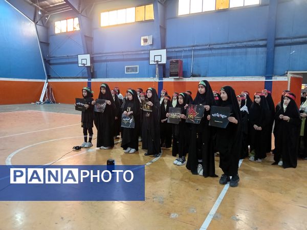 عزاداری دختران ورزشکاران شهر جعفریه به‌مناسبت شهادت حضرت فاطمه زهرا(س) 