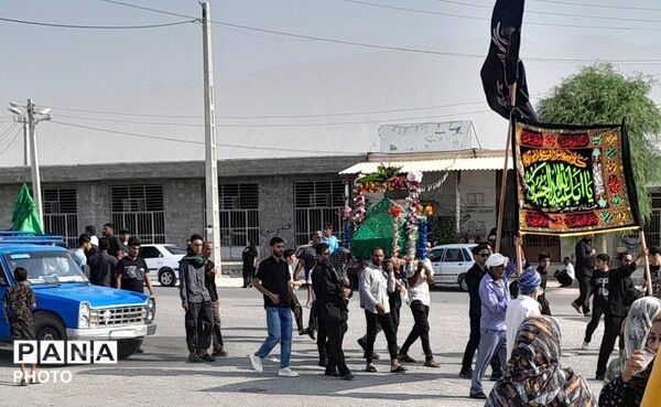 برگزاری دسته عزاداری اباعبدالله الحسین (ع) در رضوان
