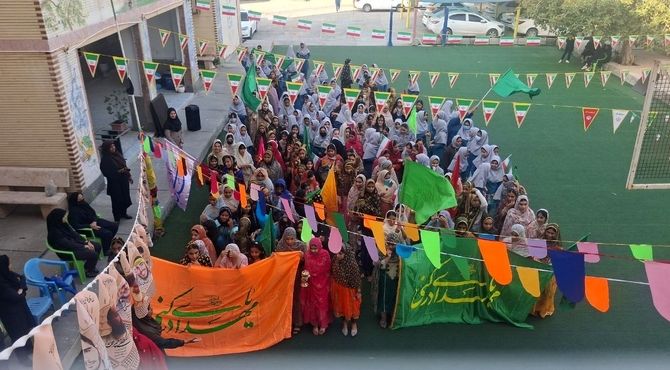 جشن عید شعبان در مدرسه شاهد شهید مصلحی میناب