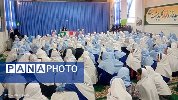 آیین نواختن زنگ پدافند غیرعامل در زاوه