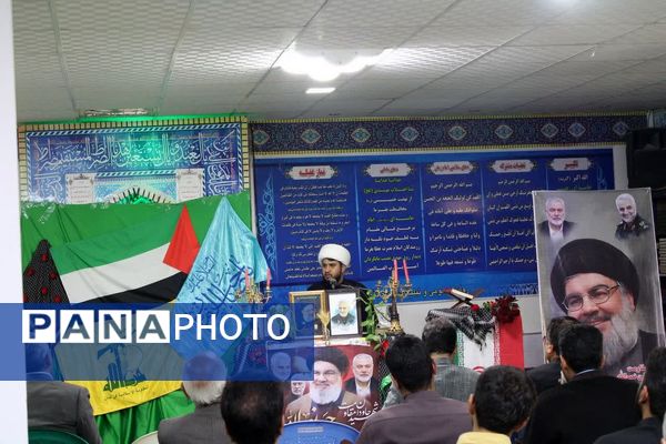 مراسم گرامیداشت شهید مقاومت در محل سپاه ناحیه شهرستان خلیل‌آباد