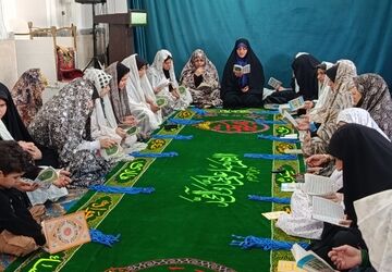 مراسم اعتکاف در مسجد حضرت ابوالفضل بخش ماژین