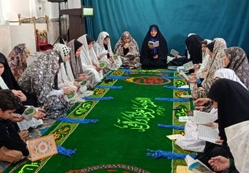 مراسم اعتکاف در مسجد حضرت ابوالفضل بخش ماژین