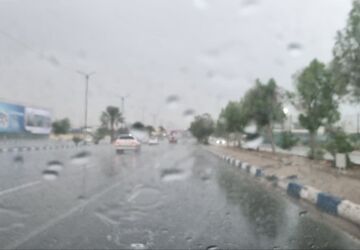 ثبت بارش بیش از ۲۰۰ میلیمتر در میناب