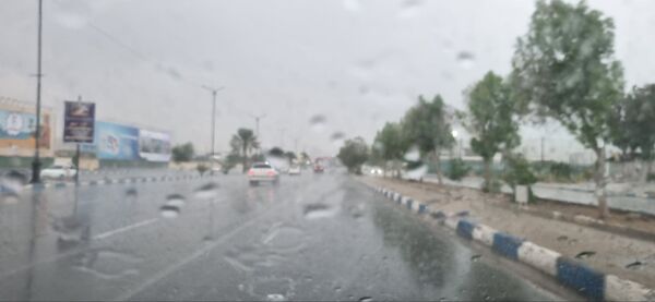 بارش باران چهره بندرعباس را پاییزی و دل‌انگیز کرد