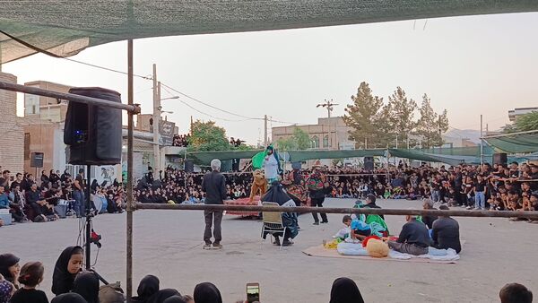 تعزیه خوانی روز عاشورا در دهستان رزق‌آباد
