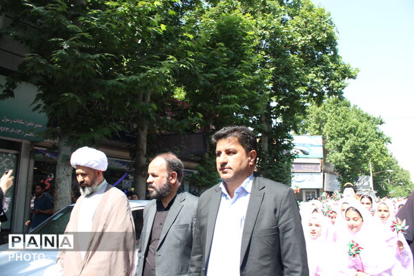  آغاز جشن بندگی دانش‌آموزان  شهرستان نظرآباد 