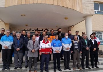 مانور زلزله در رزن