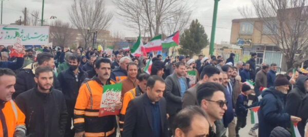 حضور پرشور مردم گل‌تپه در راهپیمایی ۲۲ بهمن
