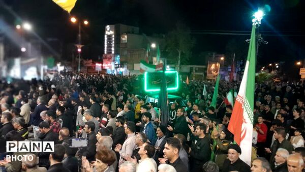 چهل وهفتمین قرار شبانه همچنان لبیک گویان در خیابان‌های کوهدشت