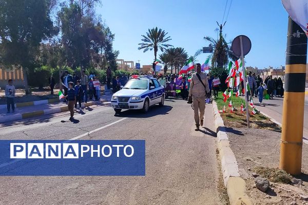 حضور  پرشور مردم بوموسی در راهپیمایی ۲۲بهمن 