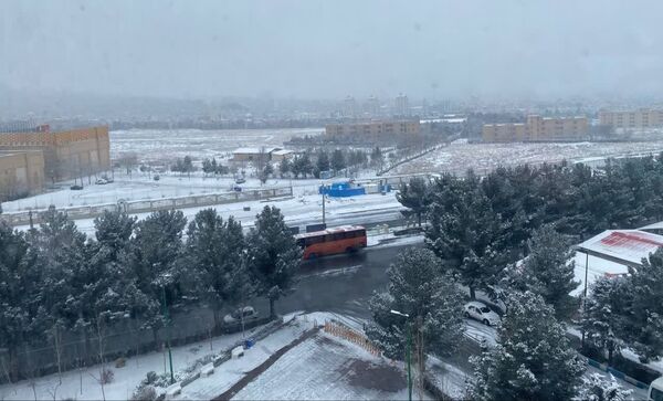 بارش برف در استان البرز 