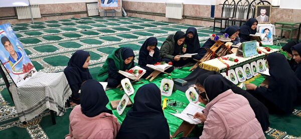 محفل انس با قرآن کریم در آموزشگاه شهید رزمی خلیل آباد