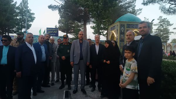 مراسم غبارروبی لاله زار شهرستان نیشابور به مناسبت گرامیداشت هفته معلم 