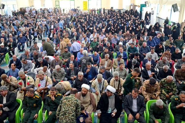  آیین تکریم و معارفه فرمانده ناحیه مقاومت بسیج شهرستان باشت