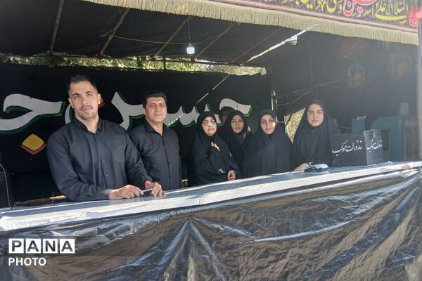 خدمت رسانی اداره آموزش و پرورش کهریزک در موکب عشاق الحسین اربعین