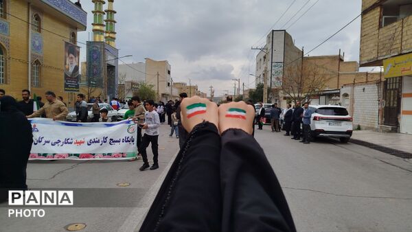 خروش مردم مومن و انقلابی شهرستان پلدختر در راهپیمایی روز جهانی قدس