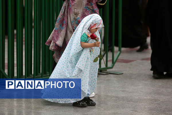 تشرف دختران به زیارت حرم مطهر حضرت معصومه(س)