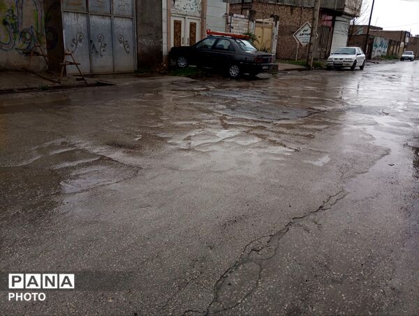 بارش باران بهاری در شهرستان نیشابور