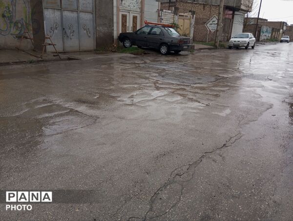 بارش باران بهاری در شهرستان نیشابور