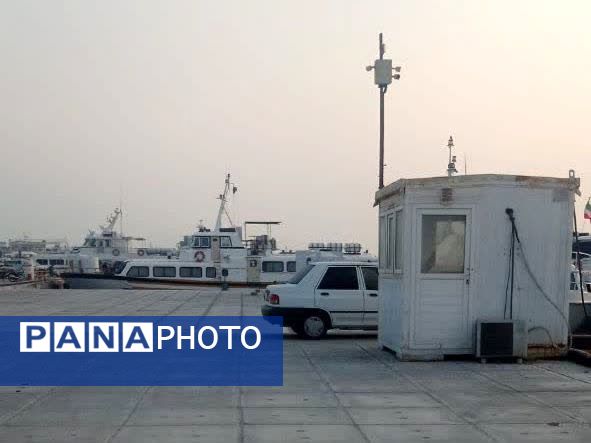 جلوه‌ای از زیبایی اسکله بندر چارک