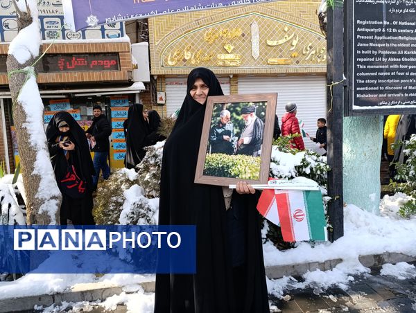 برگزاری راهپیمایی ۲۲ بهمن ماه در شهرستان نیشابور 