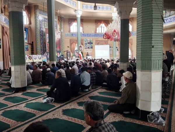 مراسم باشکوه یادبود شهدای خدمت در مسجد امام علی (ع) شهرستان باخرز 