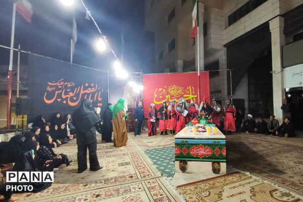 سوگ شب هشتم محرم در جوار مزار شهید گمنام آموزش و پرورش فارس