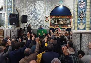 اجتماع بزرگ مردم نیشابور در پی محکومیت حمله رژیم صهیونسیتی و آمریکای جنایتکار به ایران 