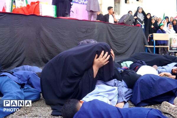 دلنش آموزان گرگانی در سوگ دانش آموزان میناب